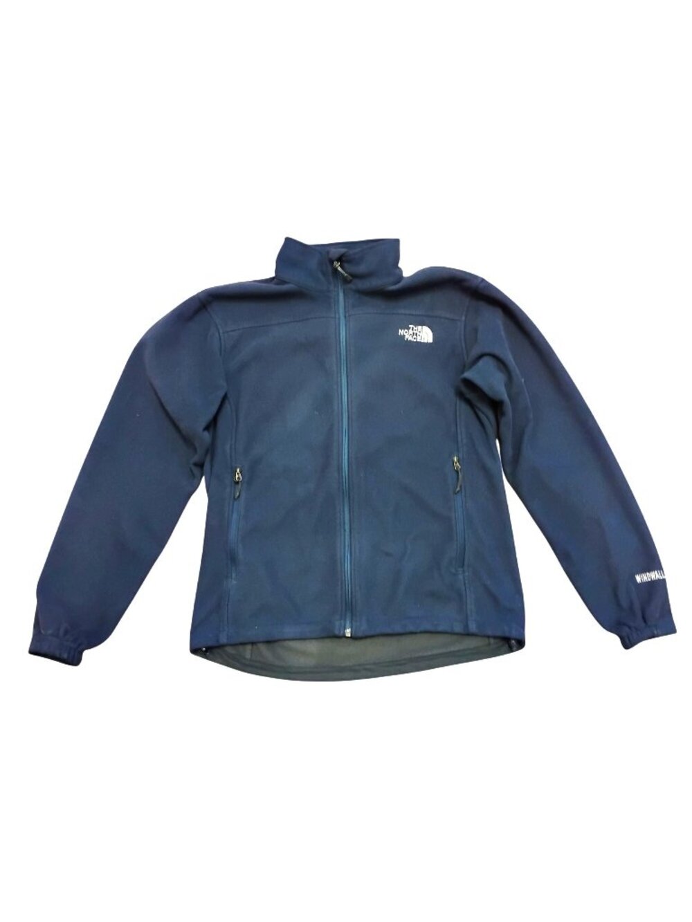 The North Face Windwall Womens M Navy Blue Full-Zip Polartec Fleece Jacket